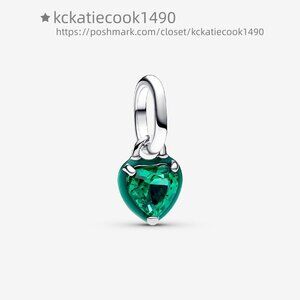 Pandora Green Chakra Heart Mini Dangle Charm